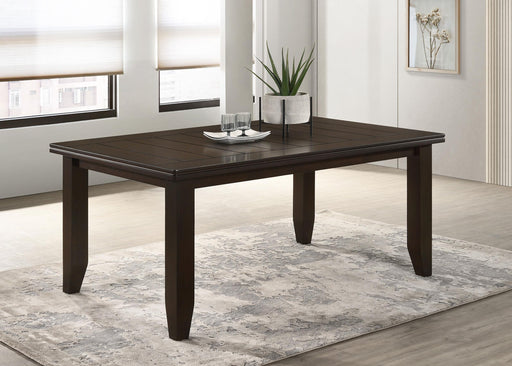 Dalila Rectangular Dining Table Cappuccino - Mattress & Furniture Super Center (Tampa, FL)