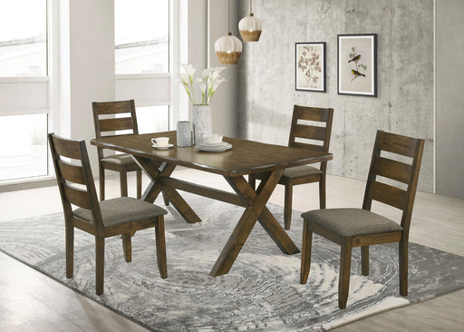 Alston Dining Room Set Knotty Nutmeg and Grey - Mattress & Furniture Super Center (Tampa, FL)