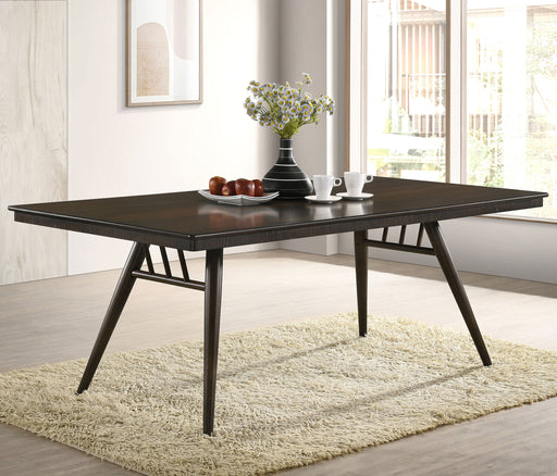 Wes Rectangular Dining Table Dark Walnut - Mattress & Furniture Super Center (Tampa, FL)