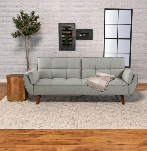 Caufield Upholstered Buscuit Tufted Covertible Sofa Bed Grey - Mattress & Furniture Super Center (Tampa, FL)