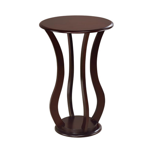Elton Round Top Accent Table Cherry - Mattress & Furniture Super Center (Tampa, FL)