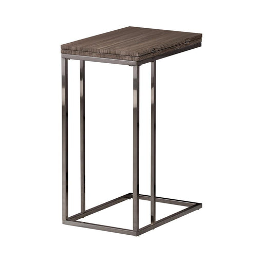 Pedro Expandable Top Accent Table Weathered Grey and Black - Mattress & Furniture Super Center (Tampa, FL)