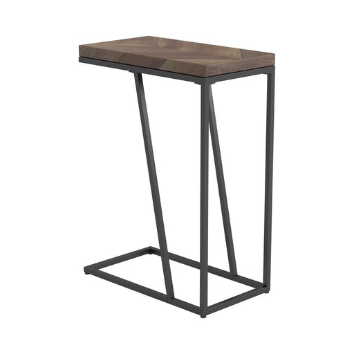 Sergio Chevron Rectangular Accent Table Tobacco - Mattress & Furniture Super Center (Tampa, FL)
