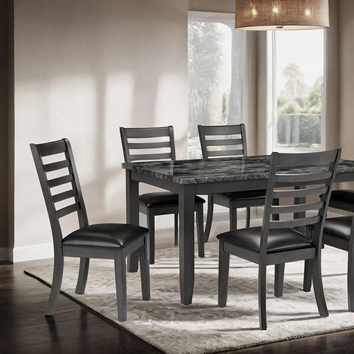 Adia 7 Pc Dinning Table Set Grey & Brown - Mattress & Furniture Super Center (Tampa, FL)