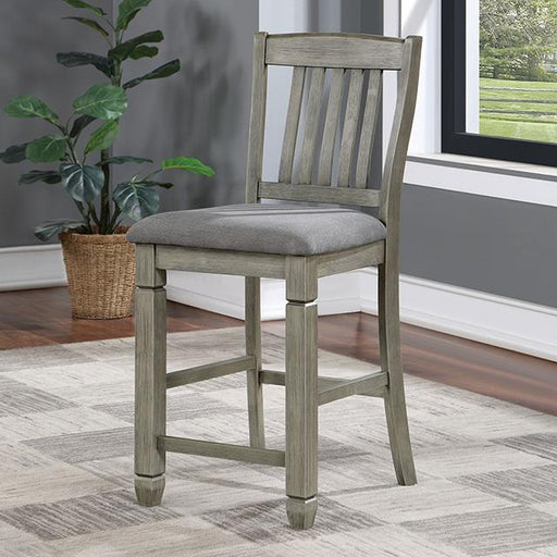 ANAYA Counter Ht. Chair (2/CTN), Gray/Lt. Gray - Mattress & Furniture Super Center (Tampa, FL)