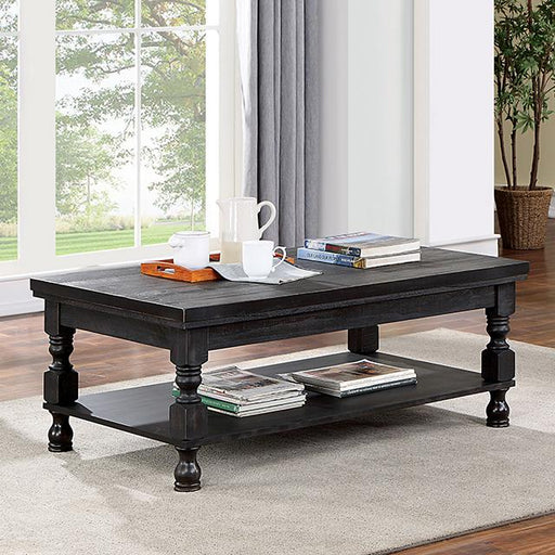 CALANDRA Coffee Table, Antique Black - Mattress & Furniture Super Center (Tampa, FL)