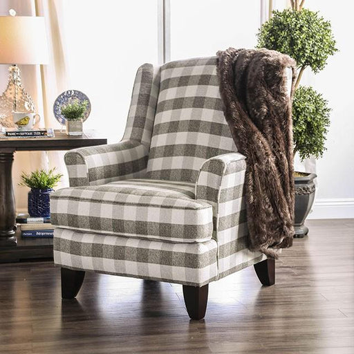 Christine Light Gray Chair - Mattress & Furniture Super Center (Tampa, FL)