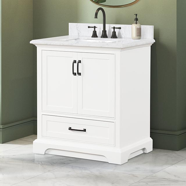 Arthur Vanity with Top/ Sink - Mattress & Furniture Super Center (Tampa, FL)