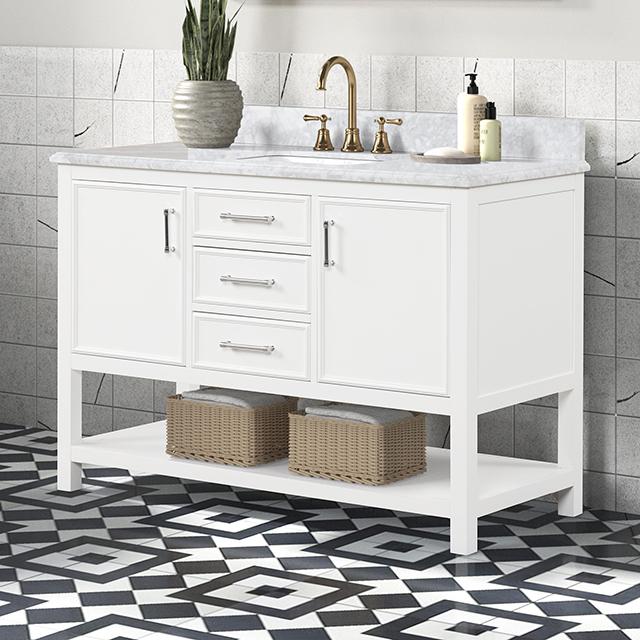 Arthur Vanity with Top/ Sink - Mattress & Furniture Super Center (Tampa, FL)