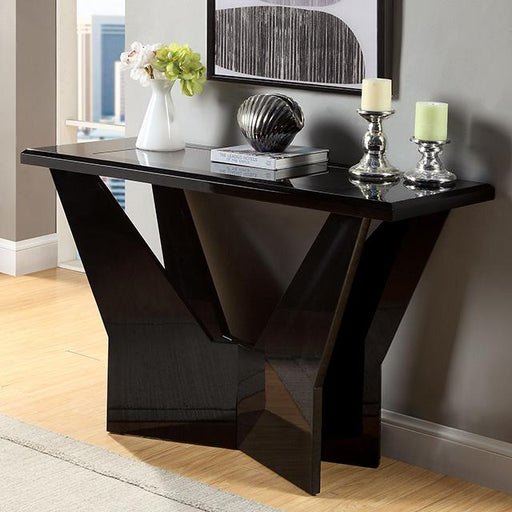 DUBENDORF Sofa Table, Black - Mattress & Furniture Super Center (Tampa, FL)