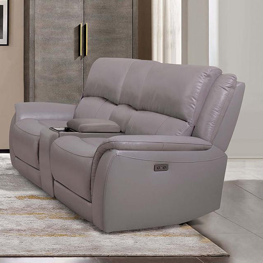 GORGIUS Power Loveseat, Light Gray - Mattress & Furniture Super Center (Tampa, FL)