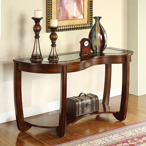 Crystal Falls Dark Cherry Sofa Table - Mattress & Furniture Super Center (Tampa, FL)