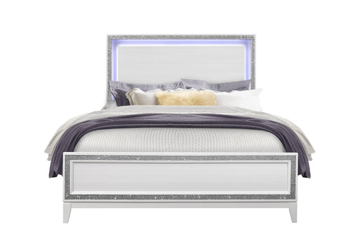 LILY WHITE QUEEN BED - Mattress & Furniture Super Center (Tampa, FL)