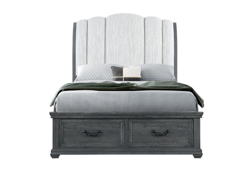 ROWAN GREY STORGAE QUEEN BED - Mattress & Furniture Super Center (Tampa, FL)