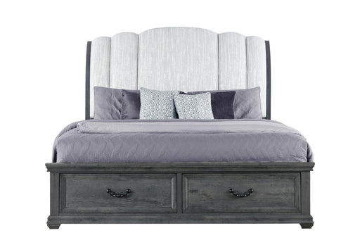 ROWAN GREY STORAGE KING BED - Mattress & Furniture Super Center (Tampa, FL)