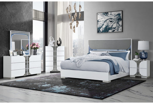 Talia White Bed Group - Mattress & Furniture Super Center (Tampa, FL)