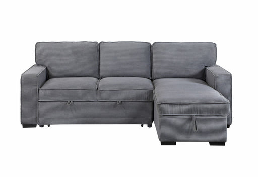 U0203 Light Grey Reversible Sofa Bed - Mattress & Furniture Super Center (Tampa, FL)