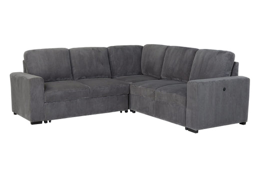 U2660 Grey Sectional Sofa-Without Chaise - Mattress & Furniture Super Center (Tampa, FL)