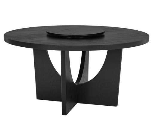 RUPERT ROUND TABLE W/LAZY SUSAN - Mattress & Furniture Super Center (Tampa, FL)