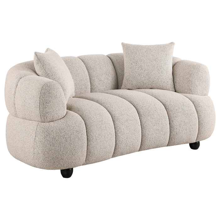 Whitney Woven Fabric Upholstered Loveseat
