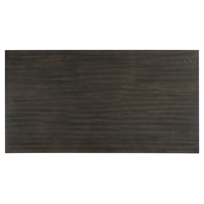 Plateau Rectangle Table Pedestal Base-Rustic Espresso