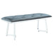 Beaufort Upholstered Tufted Bench Dark Grey image