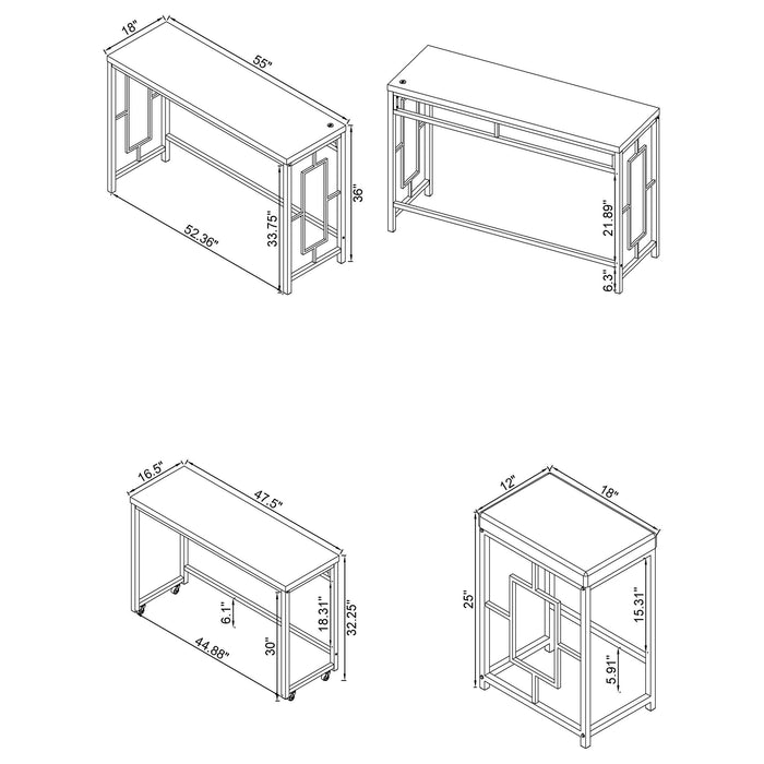 Jackson 4 Pc Counter Height Dining Set