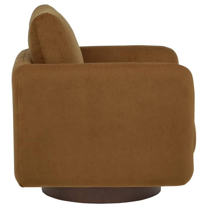 Iris Upholstered Swivel Accent Chair
