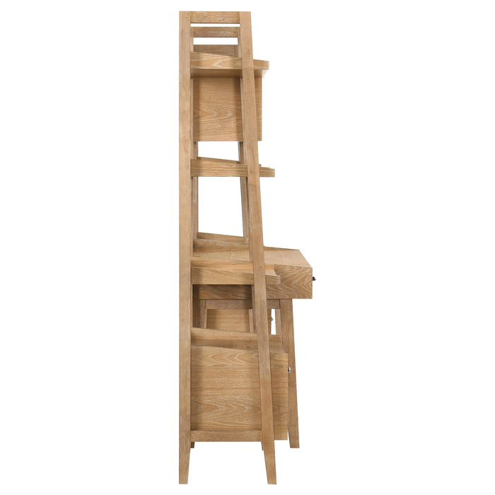 Fabian Desk and Bookshelf Set (Desk, 2 Bookcase and Bridge)