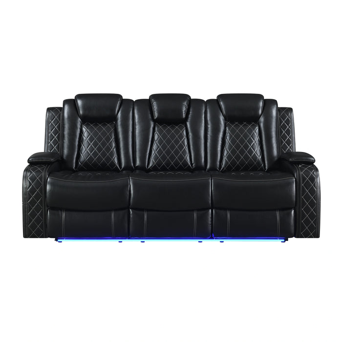 Orion Ii Sofa W/ Pwr Fr & Hr-Black