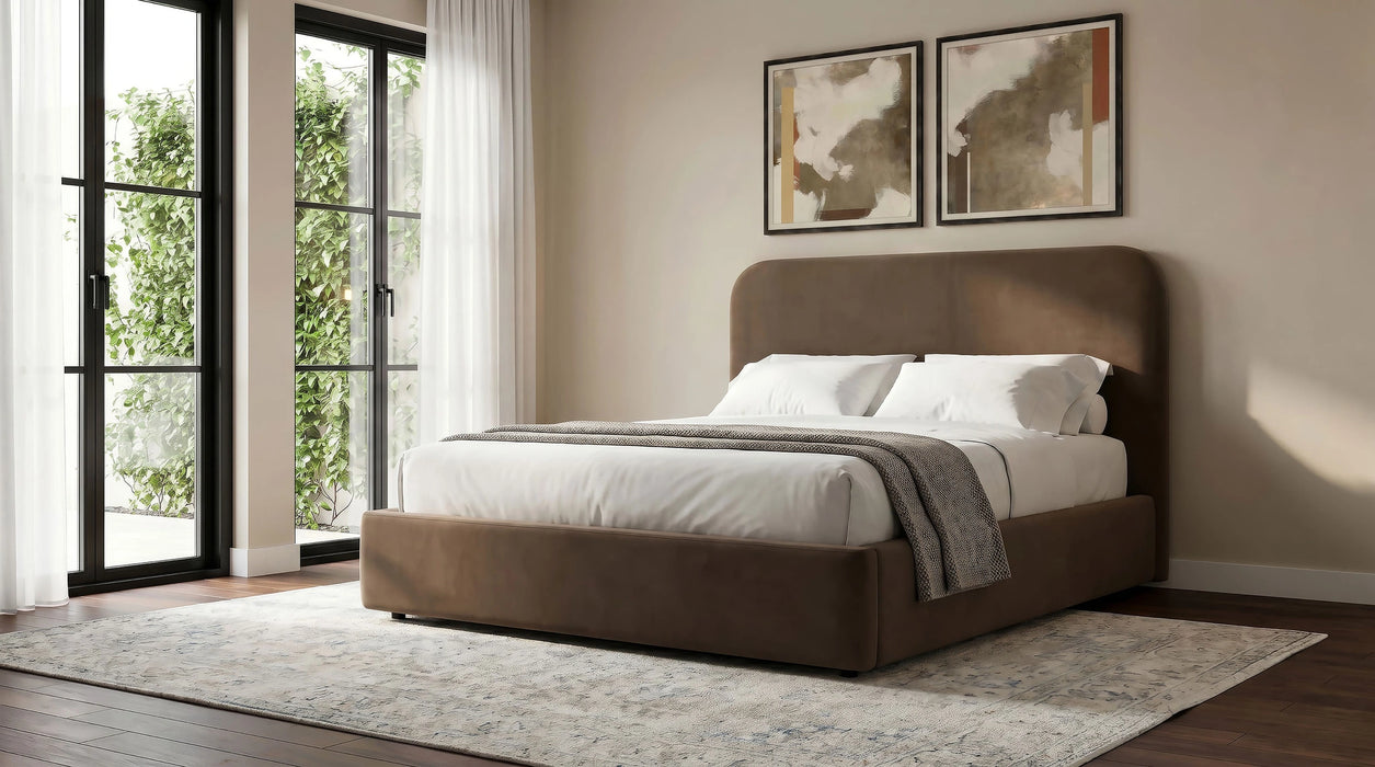 Anders Upholstered Storage Lift Platform Bed