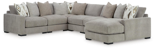 Aslan Court Sectional with Chaise - Mattress & Furniture Super Center (Tampa, FL)
