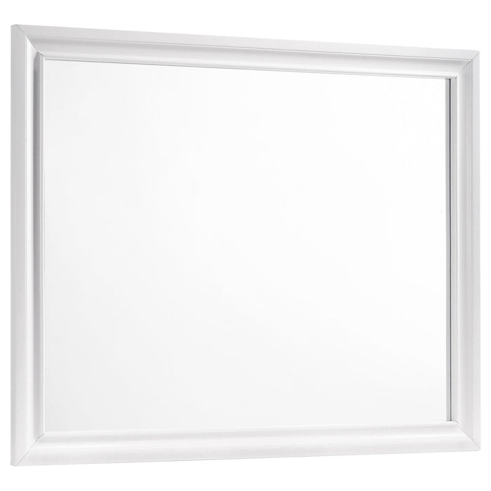 Barzini Rectangle Dresser Mirror White image