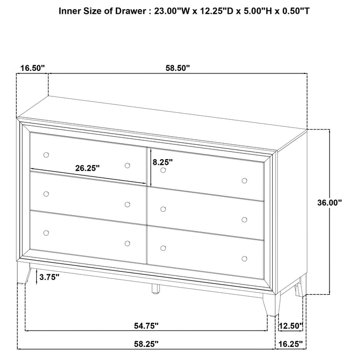 Welsley 5 Pc Bedroom Set