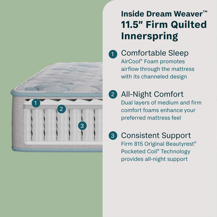 BeautySleep Dream Weaver 11.5" Firm Tight Top Mattress