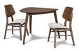 Oscar Corner Table-Walnut