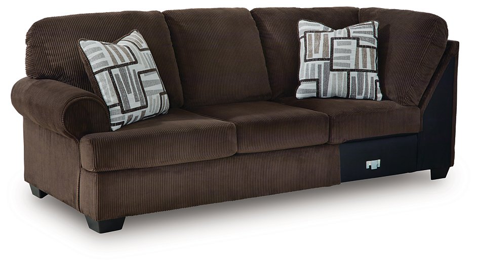 Kimlee Sectional with Chaise - Mattress & Furniture Super Center (Tampa, FL)