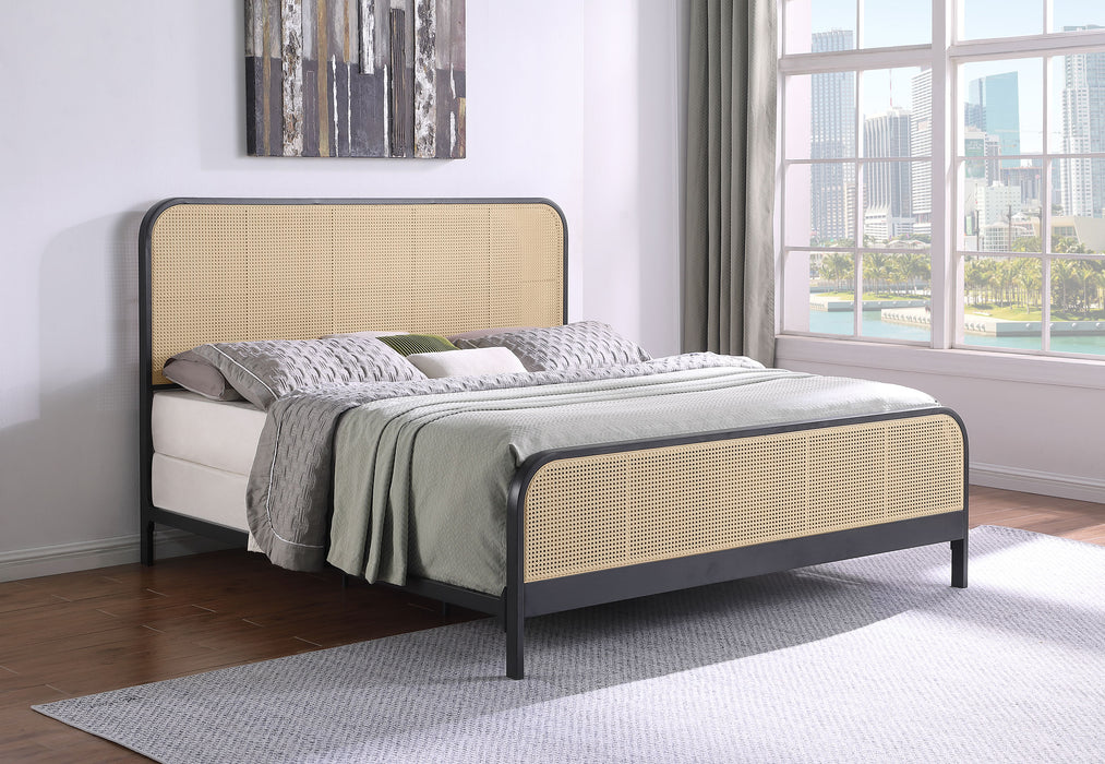 Lanewood Eastern King & Queen Bed Black & White