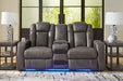 Fyne-Dyme Power Reclining Loveseat with Console - Mattress & Furniture Super Center (Tampa, FL)