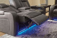 Fyne-Dyme Power Reclining Loveseat with Console - Mattress & Furniture Super Center (Tampa, FL)