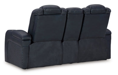 Fyne-Dyme Power Reclining Loveseat with Console - Mattress & Furniture Super Center (Tampa, FL)