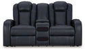 Fyne-Dyme Power Reclining Loveseat with Console - Mattress & Furniture Super Center (Tampa, FL)