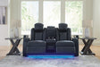 Fyne-Dyme Power Reclining Loveseat with Console - Mattress & Furniture Super Center (Tampa, FL)