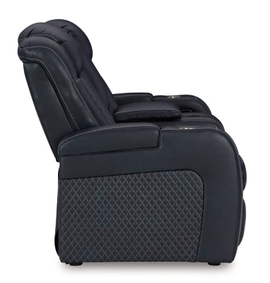 Fyne-Dyme Power Reclining Loveseat with Console - Mattress & Furniture Super Center (Tampa, FL)