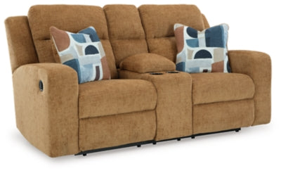 Kanlow Reclining Loveseat with Console - Mattress & Furniture Super Center (Tampa, FL)