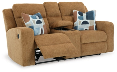 Kanlow Reclining Loveseat with Console - Mattress & Furniture Super Center (Tampa, FL)