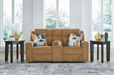 Kanlow Reclining Loveseat with Console - Mattress & Furniture Super Center (Tampa, FL)