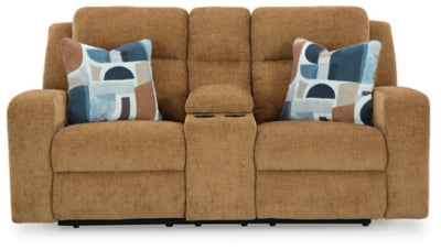 Kanlow Reclining Loveseat with Console - Mattress & Furniture Super Center (Tampa, FL)