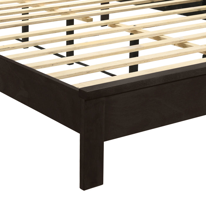 GEMINI Queen Q PANEL BED-HB/FB/RAILS-MERLOT