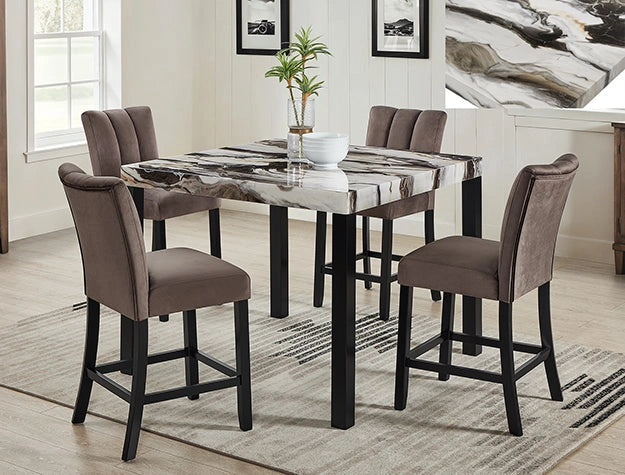 Vega Faux Marble Dining Table
